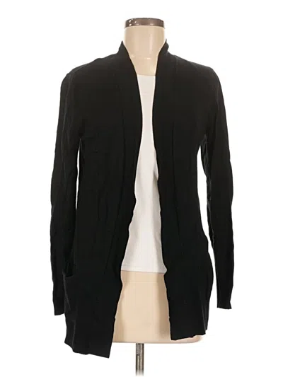 Pre-owned Joan Vass New York Cardigan Sweater In Black