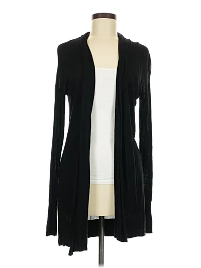 Pre-owned Joan Vass New York Cardigan Sweater In Black