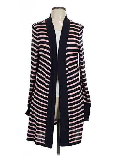 Pre-owned Joan Vass New York Cardigan Sweater In Blue