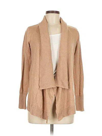 Pre-owned Joan Vass New York Cardigan Sweater In Brown