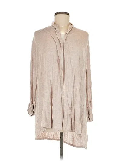 Pre-owned Joan Vass New York Cardigan Sweater In Brown