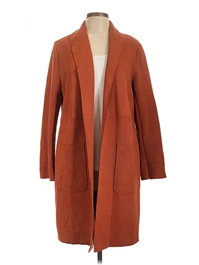 Pre-owned Joan Vass New York Cardigan Sweater In Brown