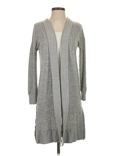 Pre-owned Joan Vass New York Cardigan Sweater In Gray