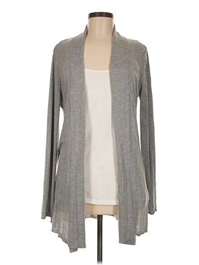 Pre-owned Joan Vass New York Cardigan Sweater In Gray