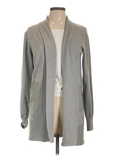 Pre-owned Joan Vass New York Cardigan Sweater In Gray