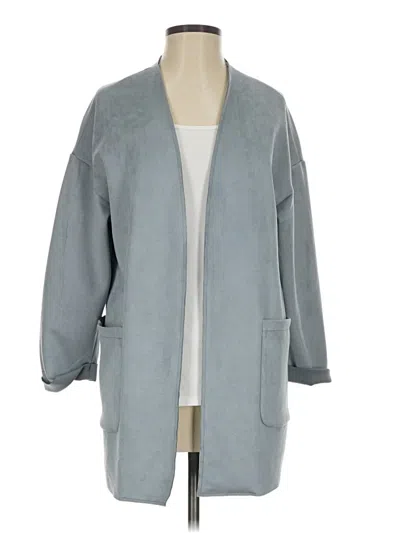 Pre-owned Joan Vass New York Cardigan Sweater In Gray