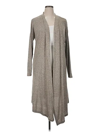 Pre-owned Joan Vass New York Cardigan Sweater In Gray