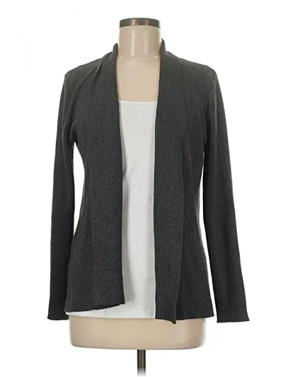 Pre-owned Joan Vass New York Cardigan Sweater In Gray