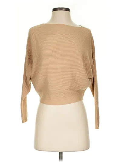 Pre-owned Joan Vass New York Cardigan Sweater In Tan