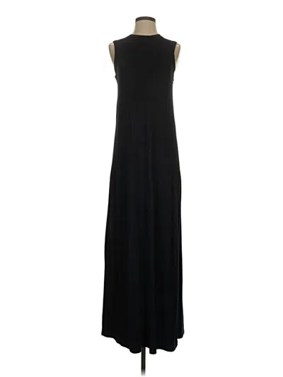 Pre-owned Joan Vass New York Casual Dress In Black