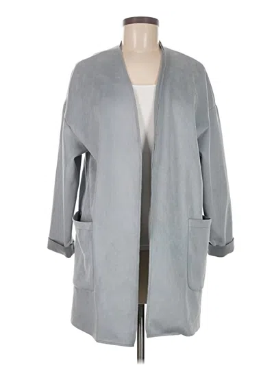 Pre-owned Joan Vass New York Coat In Gray