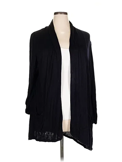 Pre-owned Joan Vass New York Kimono In Black