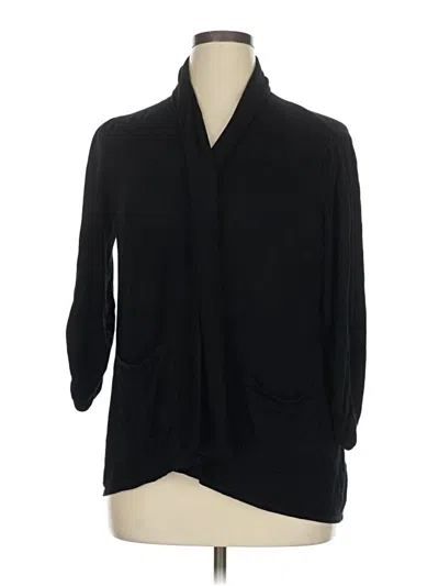 Pre-owned Joan Vass New York Kimono In Black