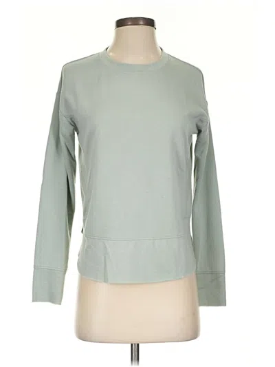 Pre-owned Joan Vass New York Long Sleeve T-shirt In Green