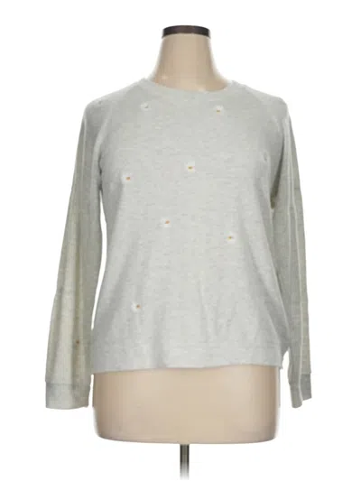 Pre-owned Joan Vass New York Long Sleeve T-shirt In Silver