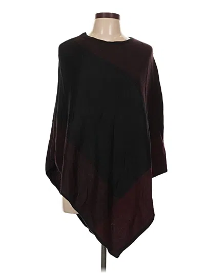 Joan Vass New York Poncho In Burgundy