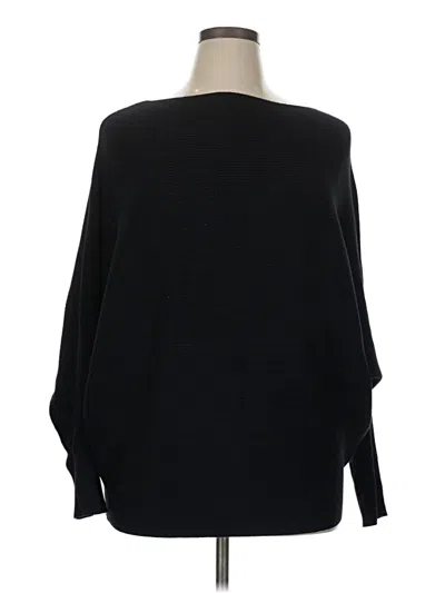 Pre-owned Joan Vass New York Pullover Sweater In Black