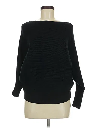 Pre-owned Joan Vass New York Pullover Sweater In Black