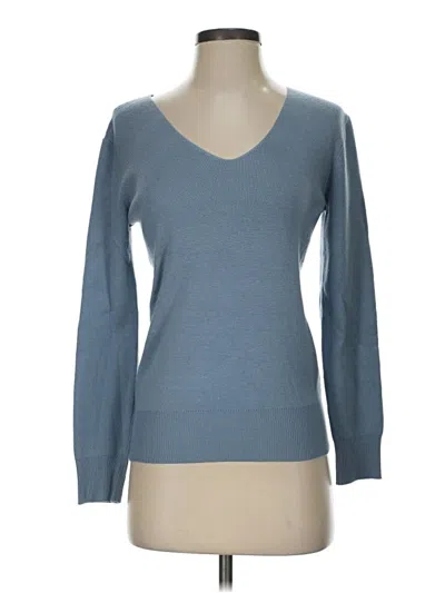 Pre-owned Joan Vass New York Pullover Sweater In Blue