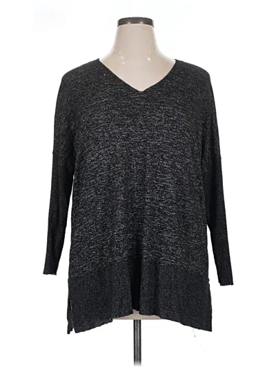 Pre-owned Joan Vass New York Pullover Sweater In Gray