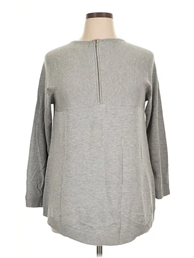 Pre-owned Joan Vass New York Pullover Sweater In Gray