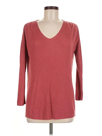 Pre-owned Joan Vass New York Pullover Sweater In Red