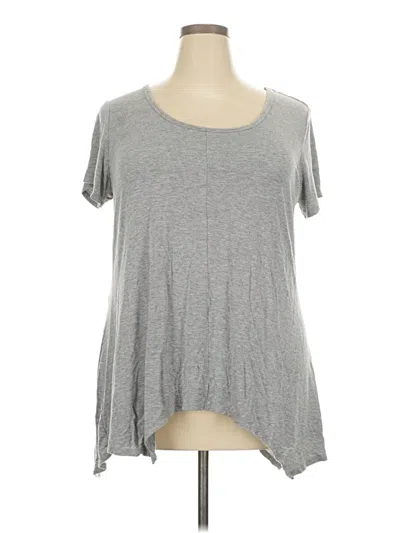 Pre-owned Joan Vass New York Short Sleeve T-shirt In Gray