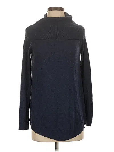 Pre-owned Joan Vass New York Turtleneck Sweater In Blue