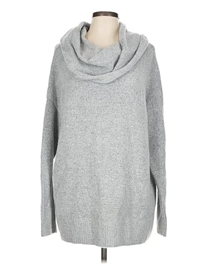 Pre-owned Joan Vass New York Turtleneck Sweater In Gray