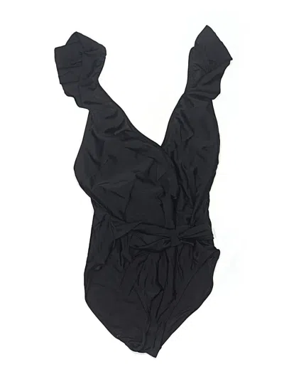 Pre-owned Joan Vass One Piece Swimsuit In Black