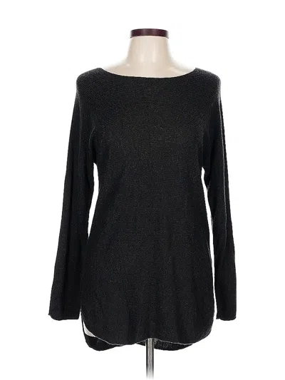 Pre-owned Joan Vass Pullover Sweater In Black