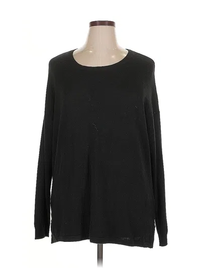 Pre-owned Joan Vass Pullover Sweater In Black