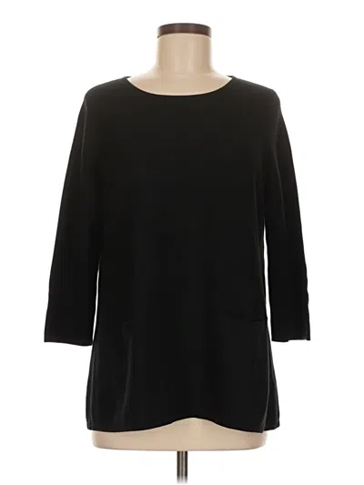 Pre-owned Joan Vass Pullover Sweater In Black