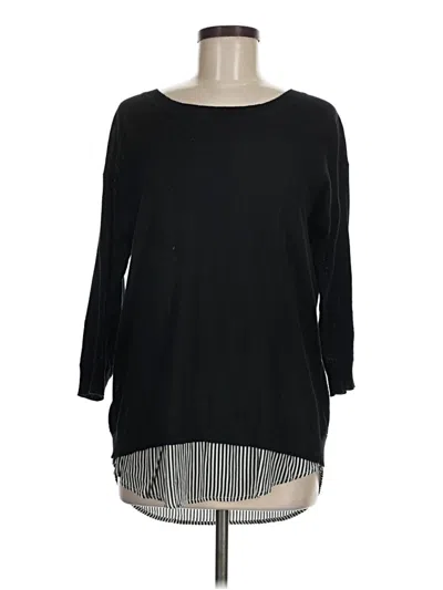Pre-owned Joan Vass Pullover Sweater In Black