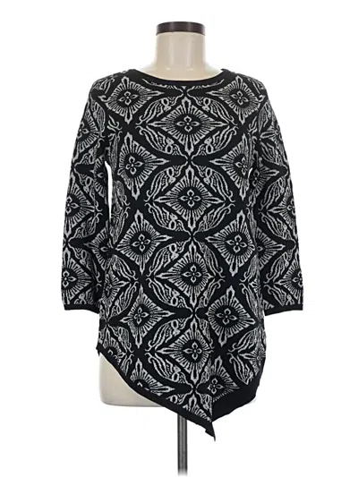 Pre-owned Joan Vass Pullover Sweater In Black