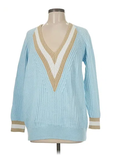 Pre-owned Joan Vass Pullover Sweater In Blue