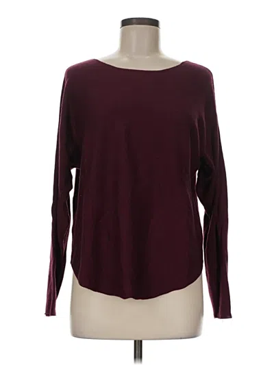Pre-owned Joan Vass Pullover Sweater In Burgundy