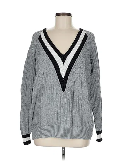 Pre-owned Joan Vass Pullover Sweater In Gray