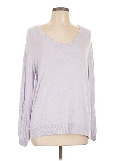 Pre-owned Joan Vass Pullover Sweater In Purple