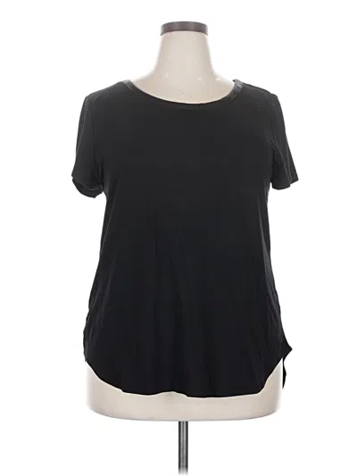 Pre-owned Joan Vass Short Sleeve T-shirt In Black