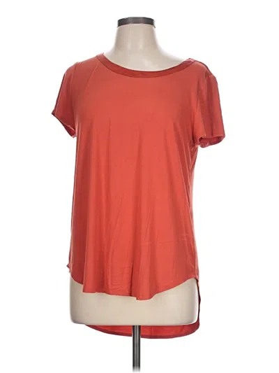 Pre-owned Joan Vass Short Sleeve T-shirt In Orange
