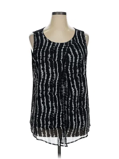 Pre-owned Joan Vass Sleeveless Blouse In Black