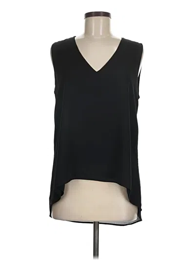 Pre-owned Joan Vass Sleeveless Blouse In Black