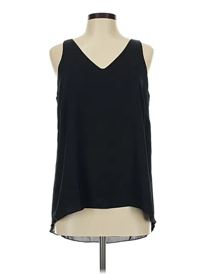 Pre-owned Joan Vass Sleeveless Blouse In Black