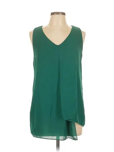 Pre-owned Joan Vass Sleeveless Blouse In Green