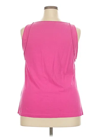 Pre-owned Joan Vass Sleeveless T-shirt In Pink