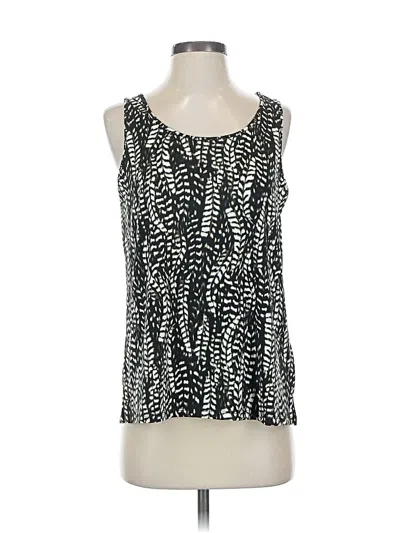Pre-owned Joan Vass Tank Top Black Strapless Neckline Tops