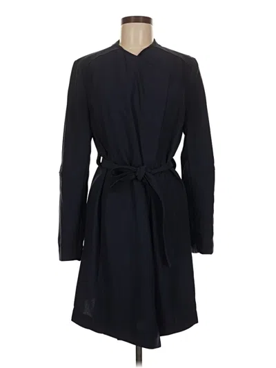 Pre-owned Joan Vass Trenchcoat In Blue