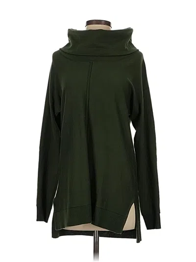 Pre-owned Joan Vass Turtleneck Sweater In Green