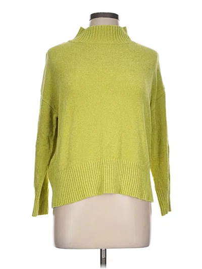Pre-owned Joan Vass Turtleneck Sweater In Green
